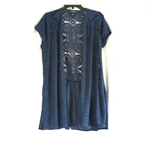 August Silk Lace Shrug Coverup